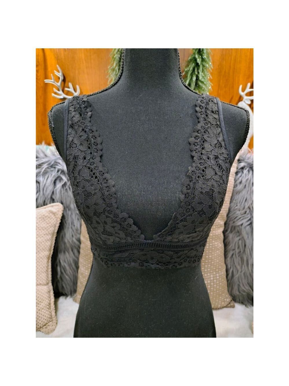 Victoria's Secret Black Lace Bralette Women's